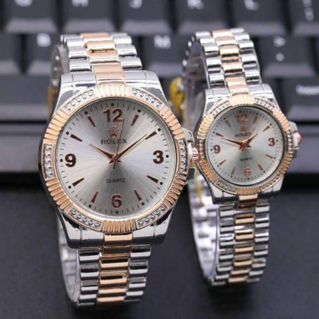 Jam Tangan Couple/Pria/Wanita Rolex Angka Crono Off