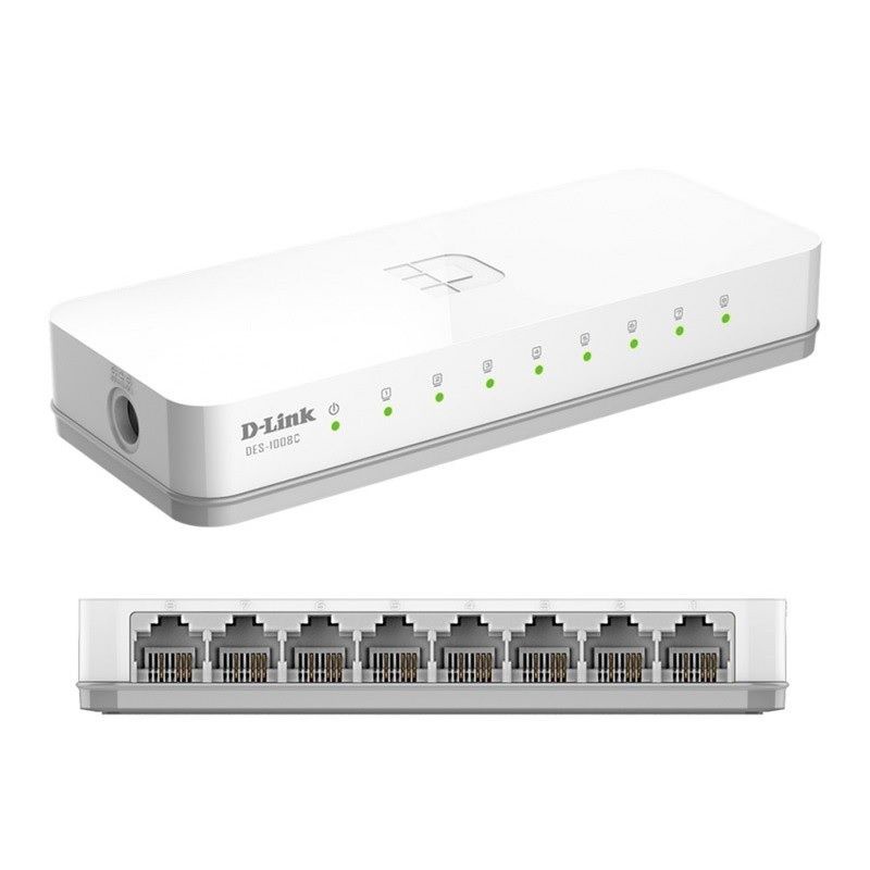 D-LINK DES-1008C Switch 8 Port 10/100Mbps, DES1008C