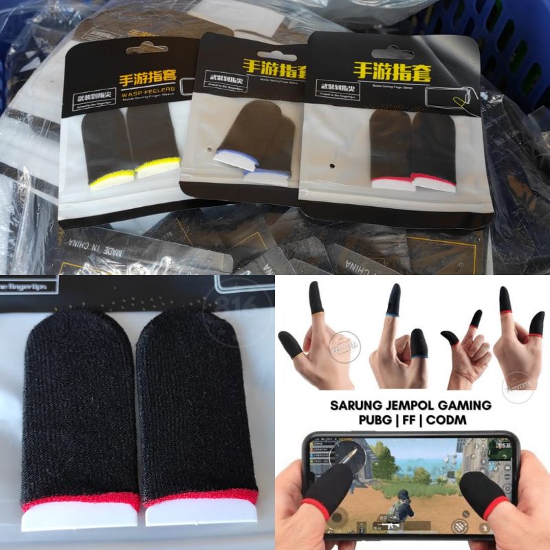 SARUNG JEMPOL JARI FINGER GAMING LAYAR HP GAME ISI 1PACK=2PCS