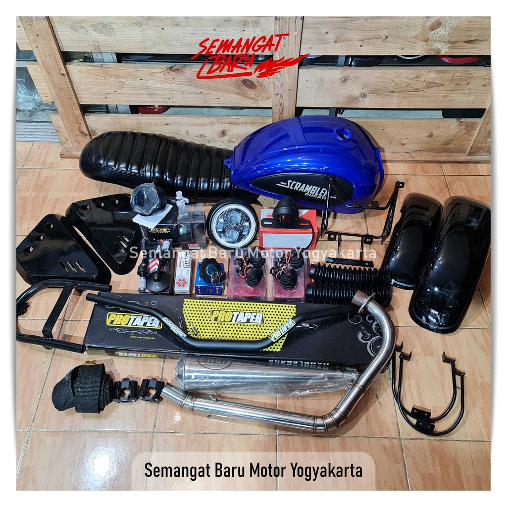 Paket Japstyle scrambler tiger megapromono megaprolama gl revo bajaj scorpio byson thunder the best 