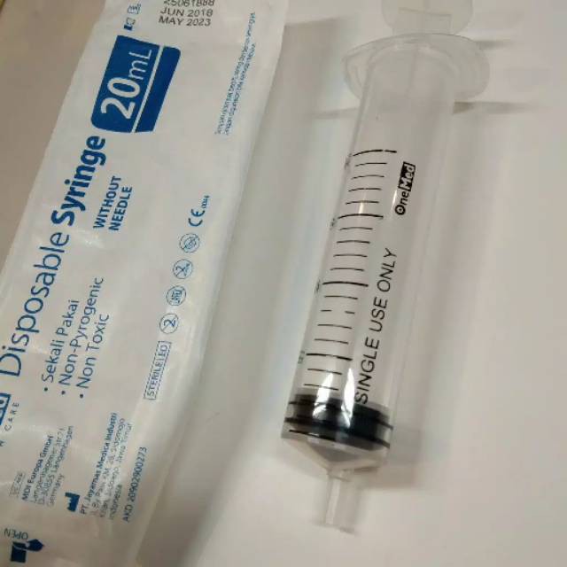 Spuit 20cc OneMed / Spuit 20ml OneMed Eceran tanpa jarum