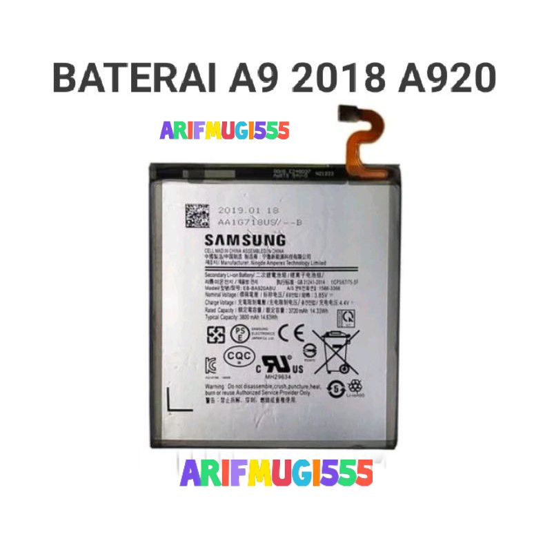 BATERAI BATRAI BATTERY SAMSUNG GALAXY A9 A920 2018 ORIGINAL