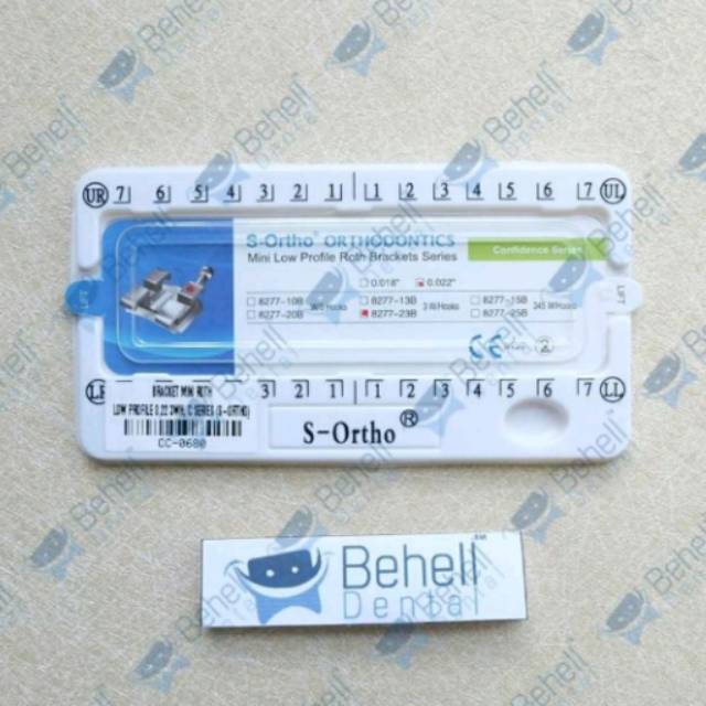 ORIGINAL BRACKET BEHEL SINYE S-ORTHO Mim Mini Roth With Hook // Bracket Kawat Gigi Ortho Untuk Perawatan / Perbaikan / Metal Metalic Metalik Braces Orthodontic / Behelldental