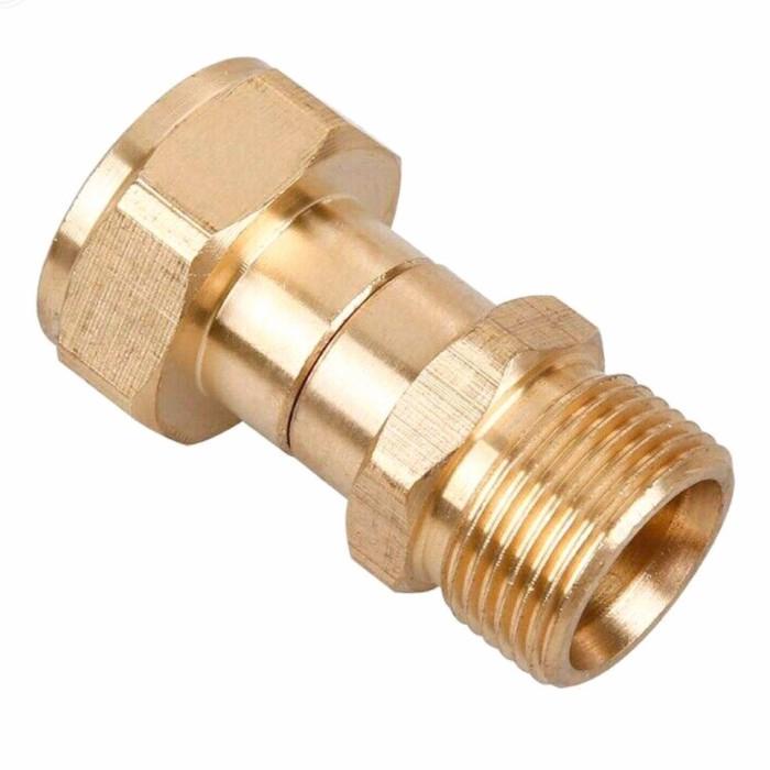 Fitting Swivel Joint Brass M22 14Mm Male + M22 Female