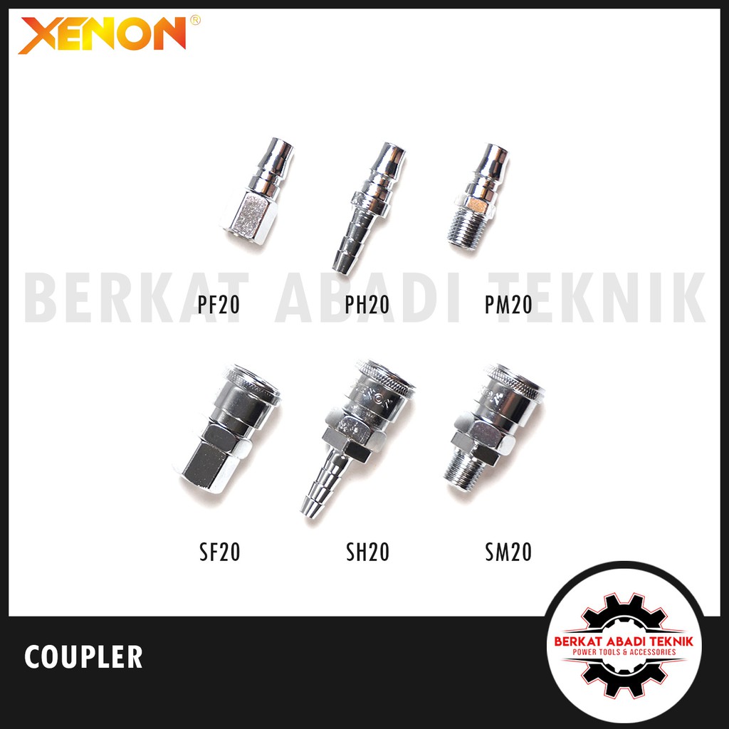 Quick Coupler Plug PF20 PH20 PM20 SF20 SH20 SM20 Sambungan Selang Kompresor Angin Nepel Kopler