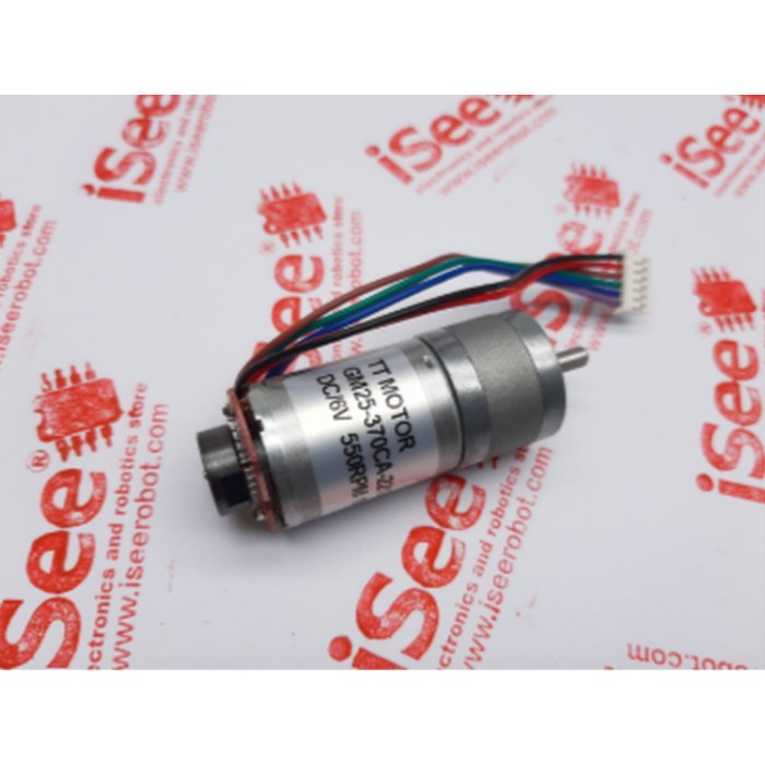 Motor DC Gearbox Gear TT GM25-370CA 6v 550rpm + encoder speed sensor