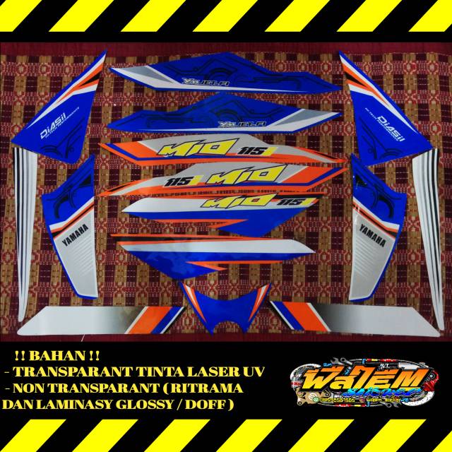 Striping mio j biru putih