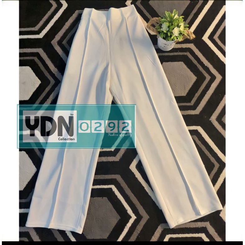 kulot scuba celana kulot scuba cubit Size S M L XL-Putih