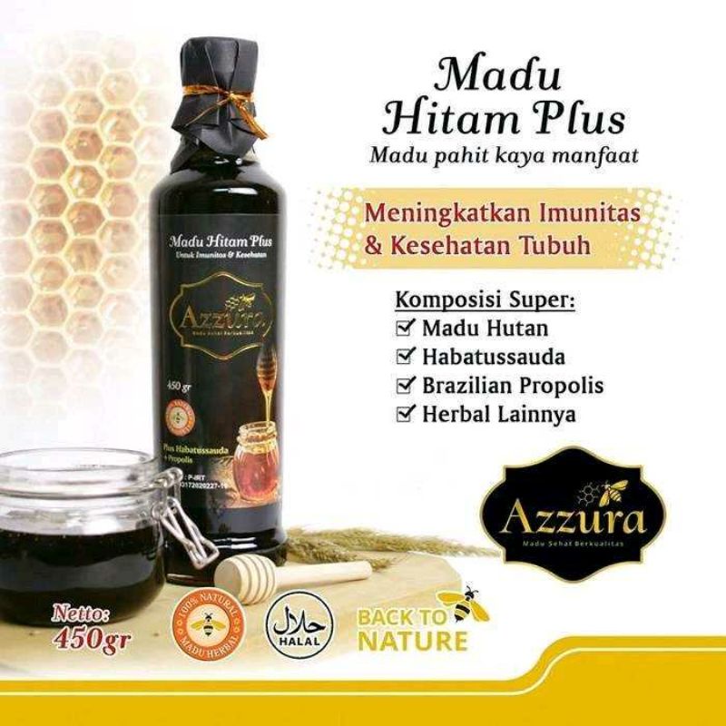 

Madu Azzura Madu Hitam Plus 450gr