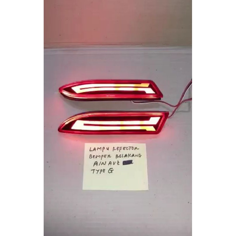 LAMPU REFLECTOR BUMPER BELAKANG MATA KUCING ALL NEW AVANZA XENIA LED  2011 2012 2013 2016 2019 2020
