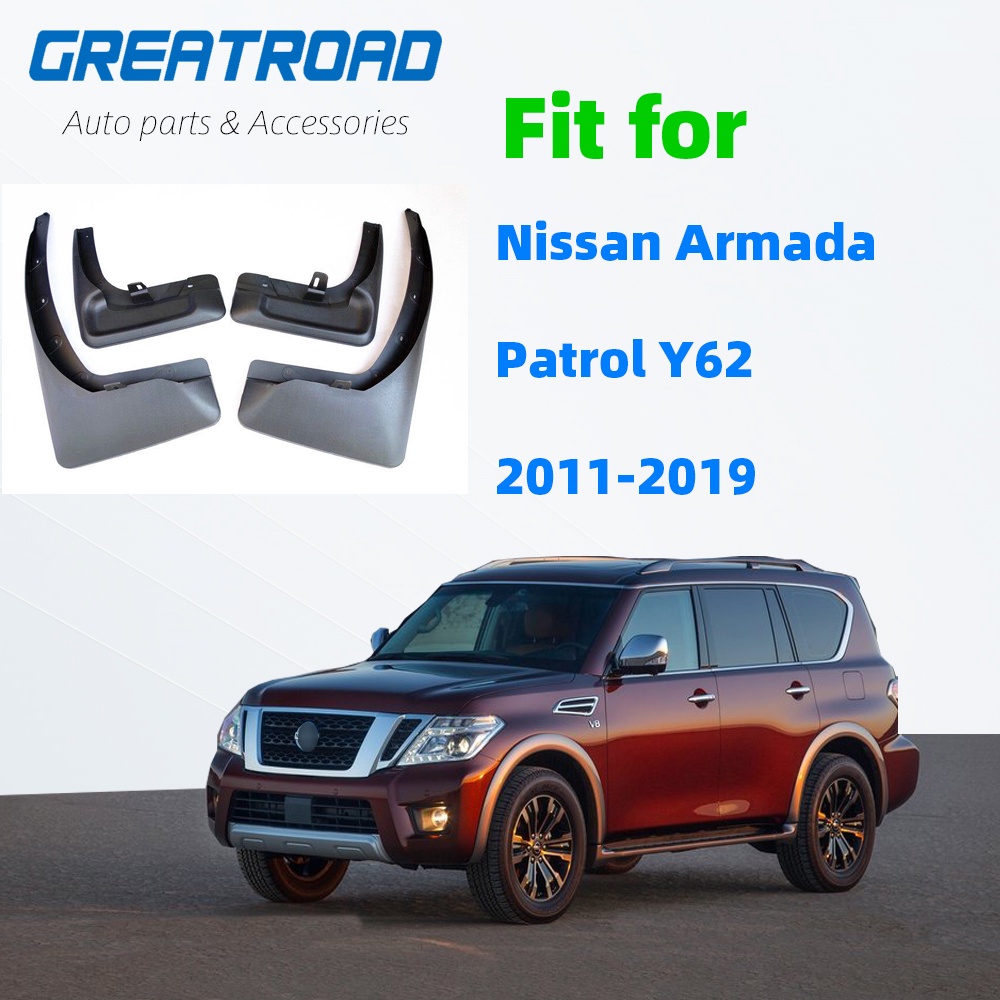 4pcs Mud Flaps Pelindung Splash Guard Untuk Nissan Armada Patrol Royale Nismo QX80 Y62 2011-2020 2021