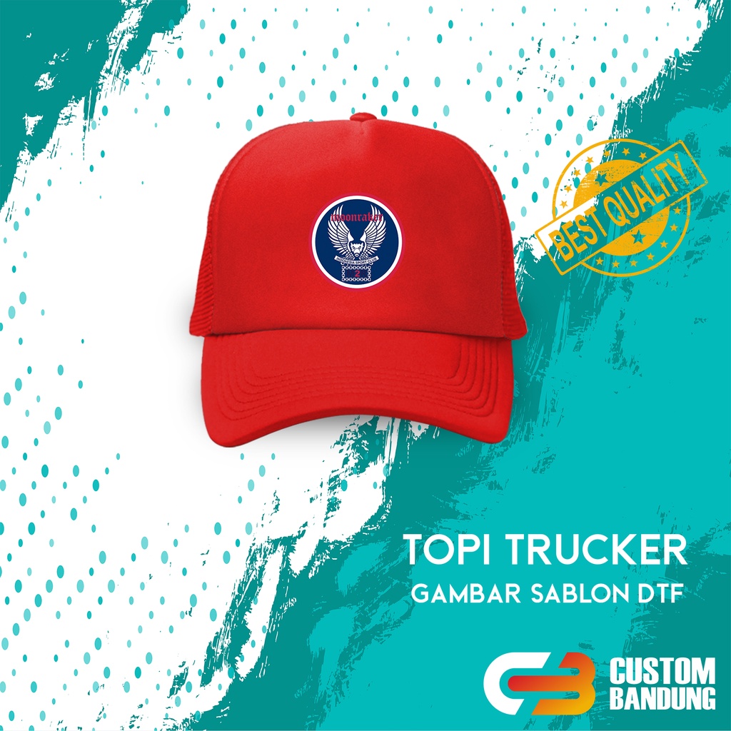 Topi Trucker MOONRAKER Topi Jaring GBR Pria Wanita Bisa COD Original High Quality