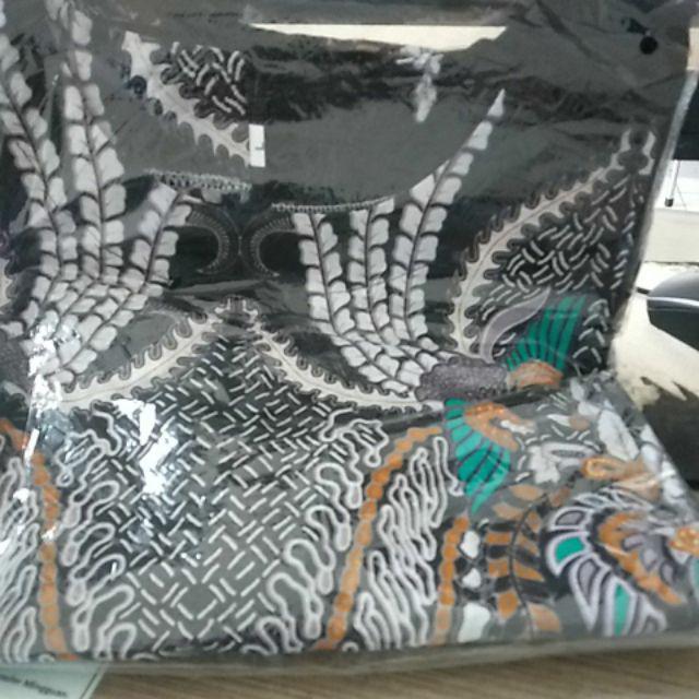 Batik Tunik Shibori Jumputan Terbaru Size S-3l / Hrb026 Yelbor Navbor / Biru Putih