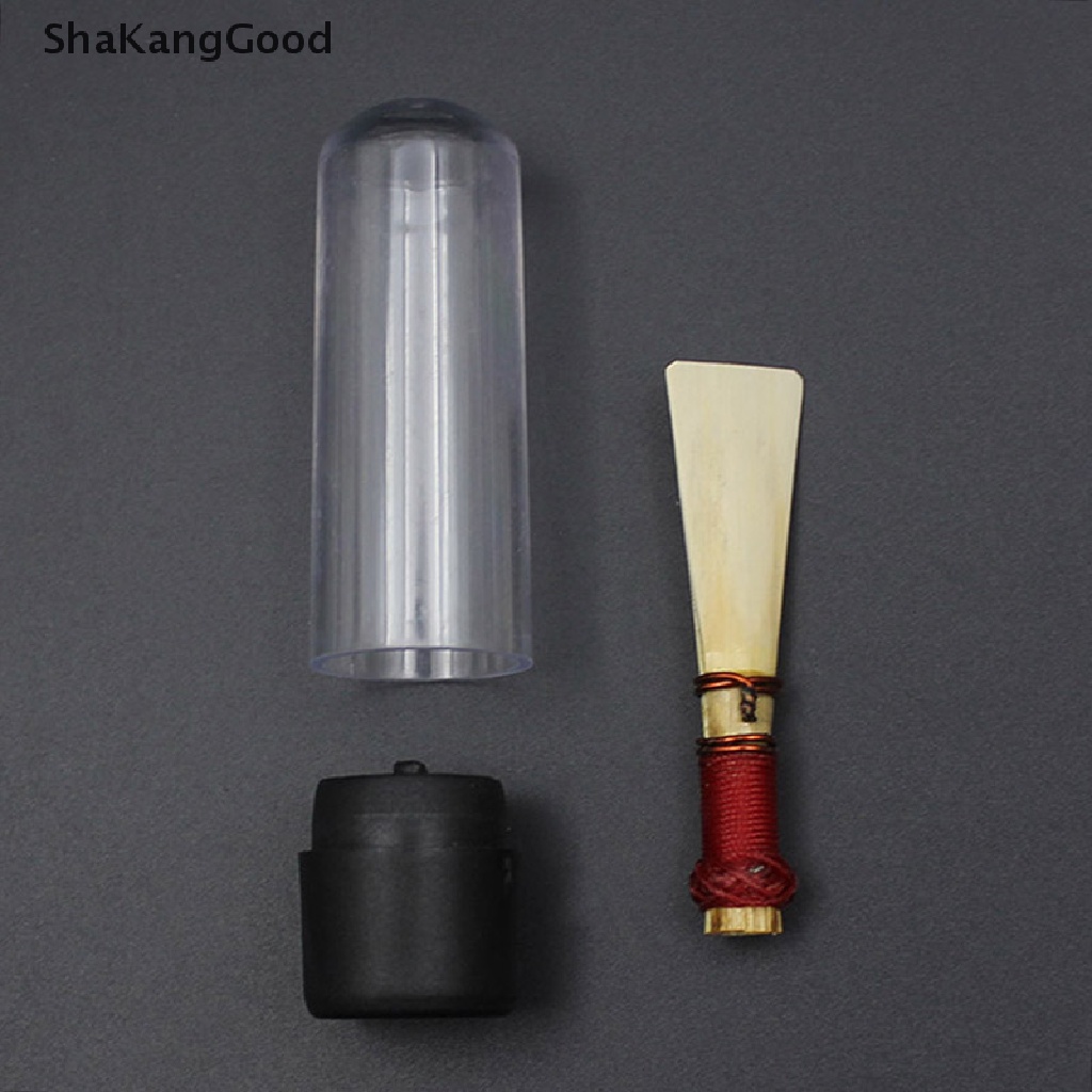 Skid 1pc Bassoon Reed Kekuatan Medium Dengan Case