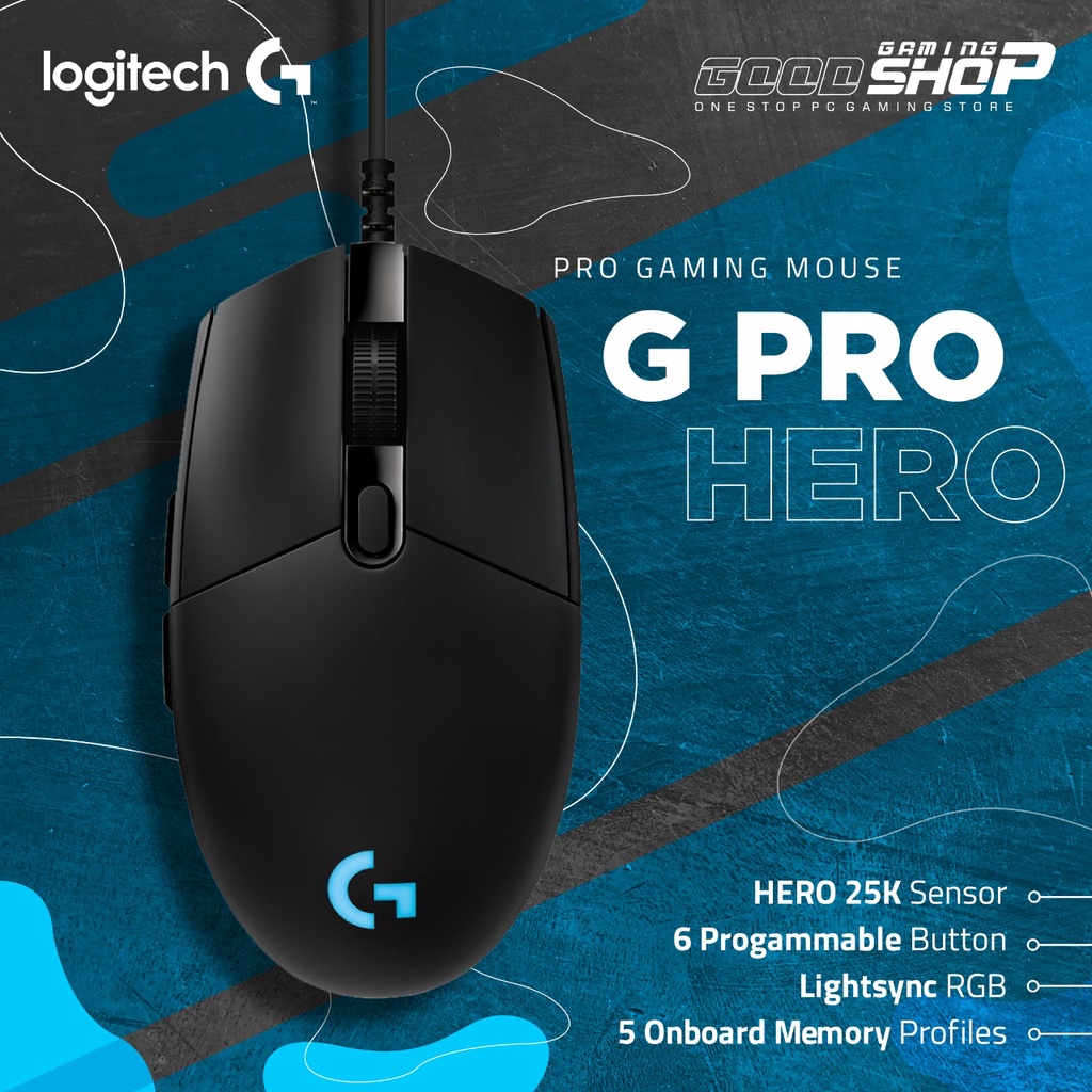 Logitech G Pro HERO 25K Lightsync RGB - Gaming Mouse