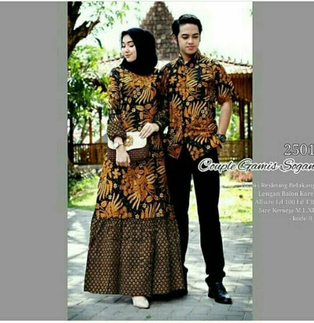 GROSIR BATIK COUPLE GAMIS SOGAN