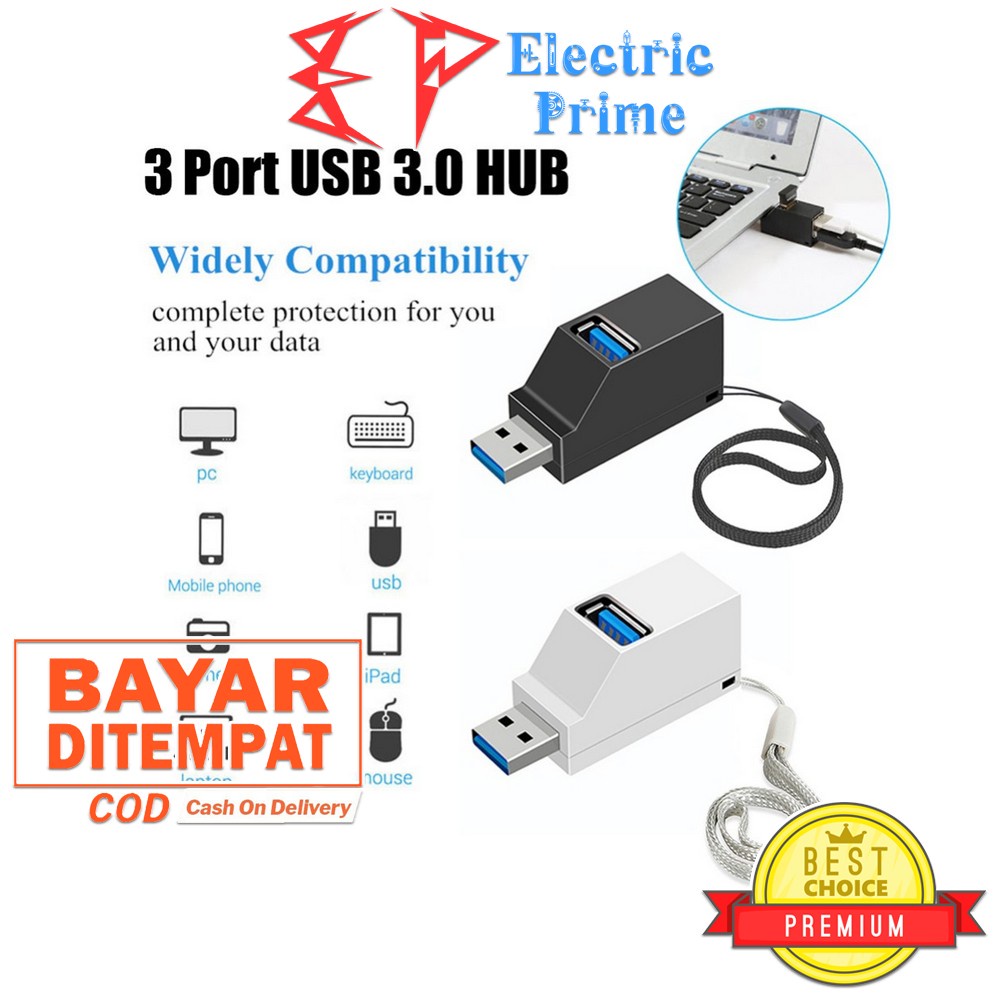 USB Hub 2.0 3.0 Splitter Quick Charging Mini Adapter Tripledi PC Laptop Macbook  OTG Port High Speed