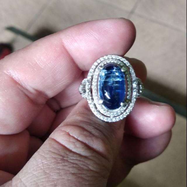 Blue Kyanite, Blue Sapphire Australia, Cincin Perak Wanit