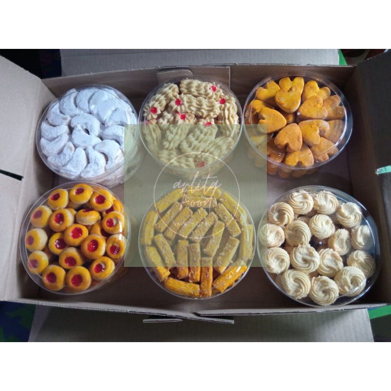 

kue kering perpaket isi 6 toples bisa requish