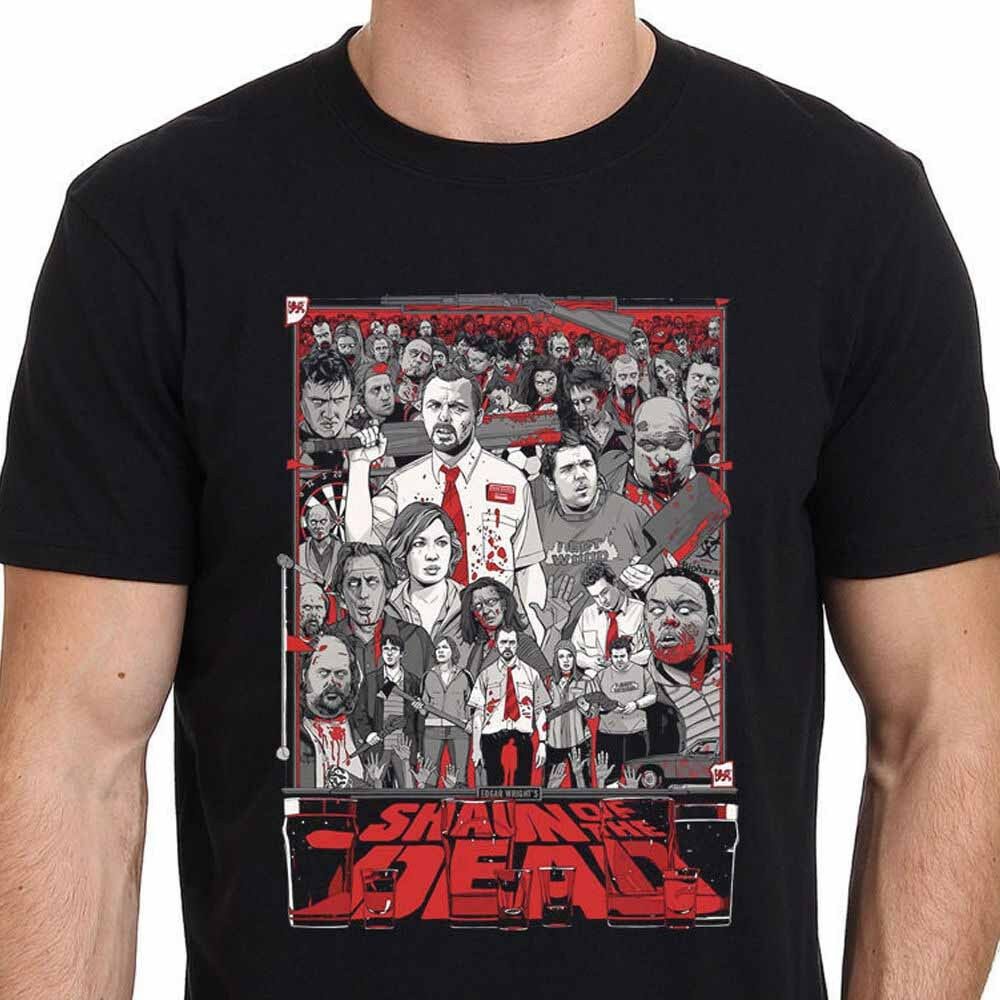 Shaun Of The Dead Zombie Movie Horror Tshirt