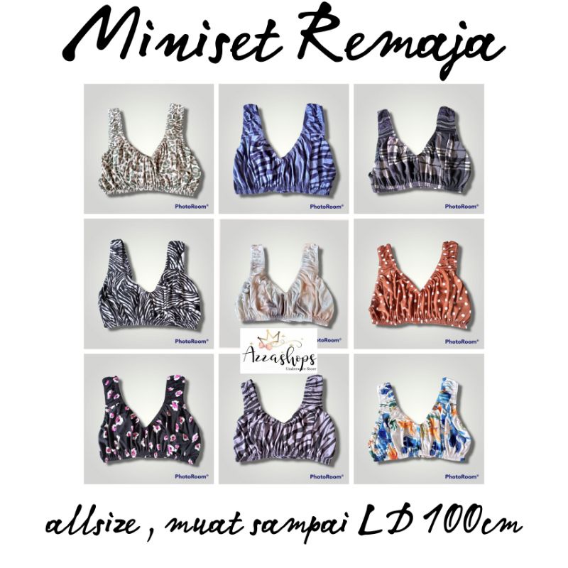 Miniset Remaja Bra kain BH Pelajar Kutang Pakaian Dalam Wanita