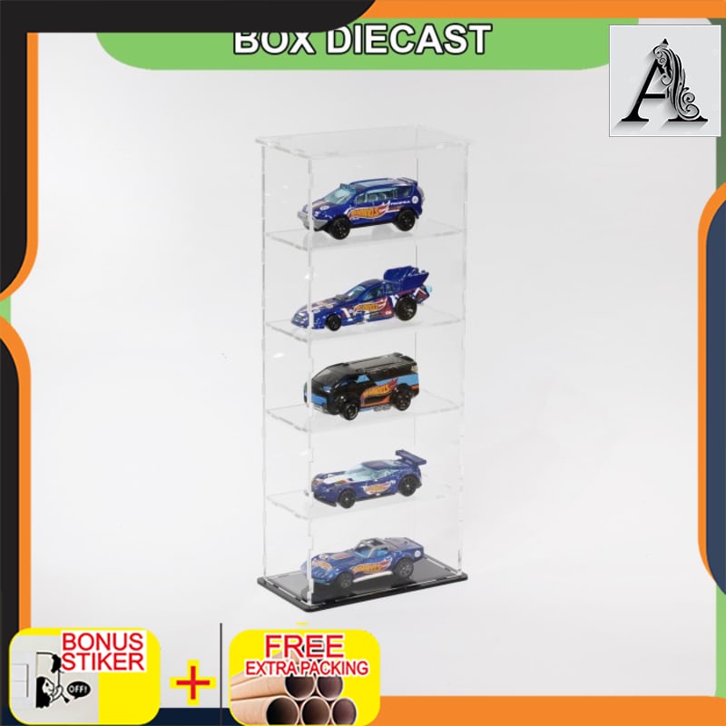 

Promo Box Diecast Akrilik Lepasan Skala 1:64 5 Tingkat (10X5X25)cm - Hitam