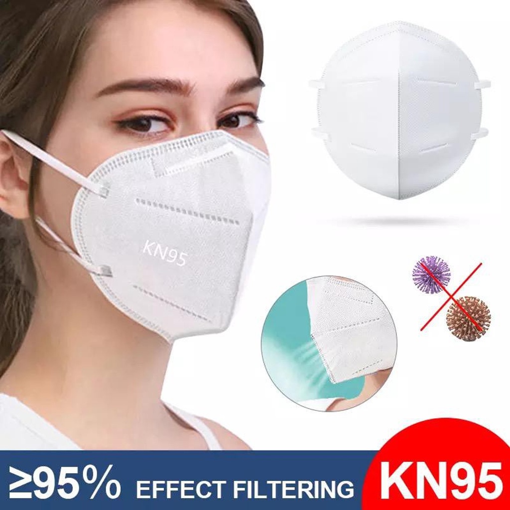 Masker KN95 Respirator Medis 5ply Earloop Disposable Face Mask N95 Medical Grade Anti Virus