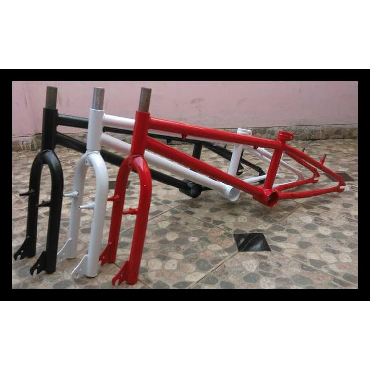 Promo Frame Plus Fork Sepeda Bmx 20 Street Lokal. Best Seller