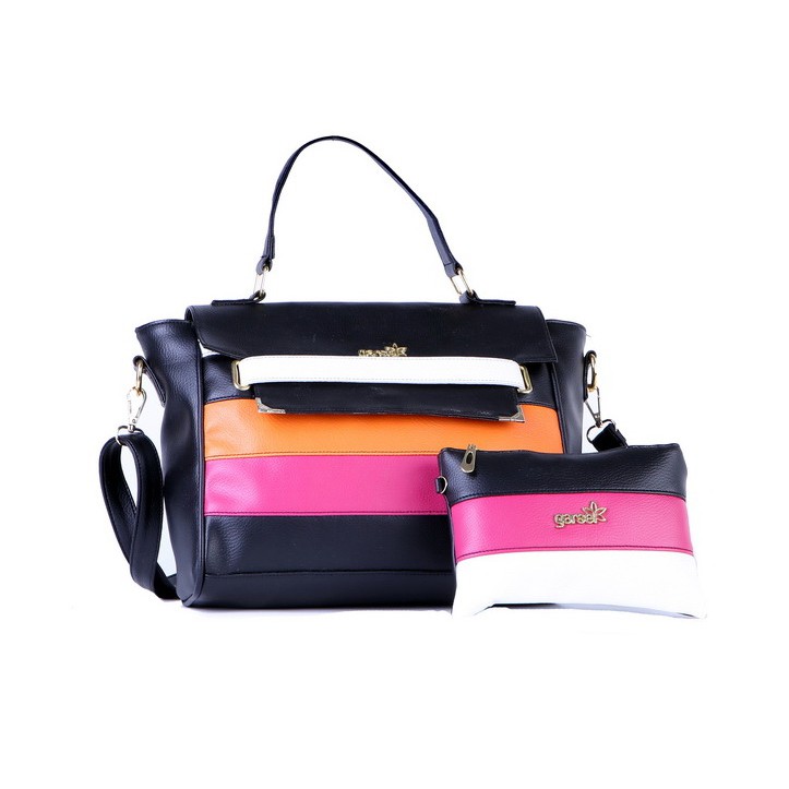 Tas Wanita Branded Tas + Dompet Satu Set / Tas Pesta Kerja Wanita Gf