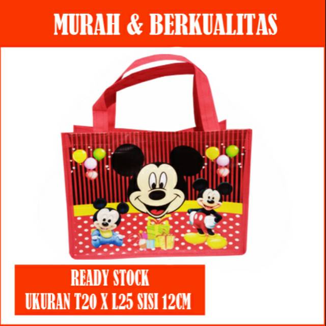 

Tas ultah mikey mouse TERLARIS/Tas souvenir ulang tahun MIKEY MOUSE