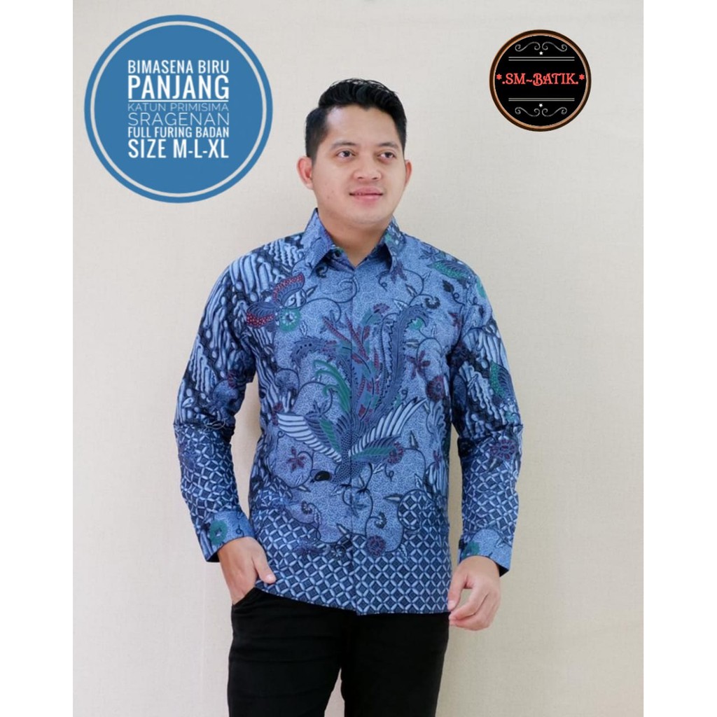 BIMASENA BIRU SM BATIKSOLOAMANAH KEMEJA BAJU BATIK PRIA SOLO LENGAN PANJANG PENDEK LAPIS FURING ATASAN BATIK PREMIUM MODERN KATUN HALUS BINTARA BRAMANTYA WISAKA KUNING SUKET SEGORO PEKSI KUNING NARAYA IJO PEKSI WIBOWO LESMANA HITAM PARANG TRUNTUM COKLAT