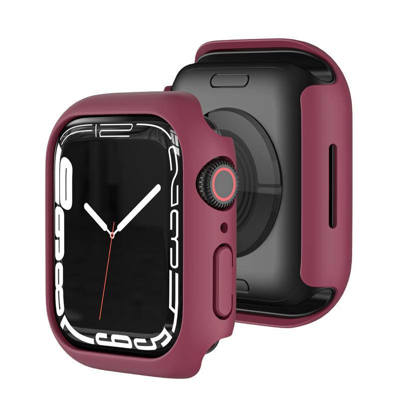 Case Pelindung Bahan PC Bumper Ukuran 45mm Untuk Apple Watch Seri 8 7 6 5 4 3 2 iWatch 41mm 45mm 44mm 40mm