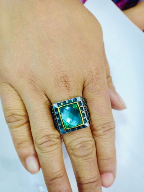 Cincin titanium / cincin cowok/ cincin permata