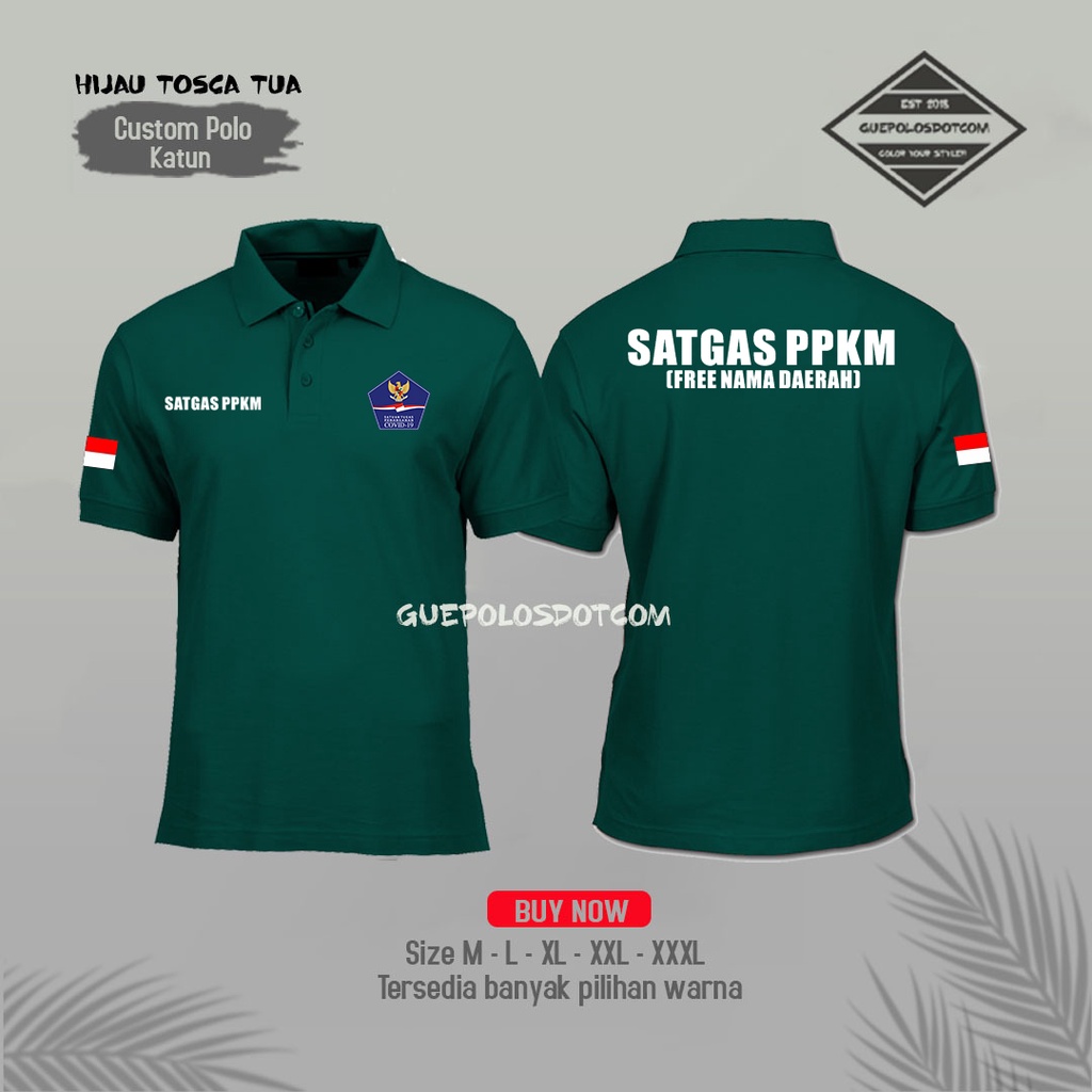 Poloshirt Kaos Kerah SATGAS PPKM - KAOS SATGAS PPKM - BAJU SATGAS PPKM