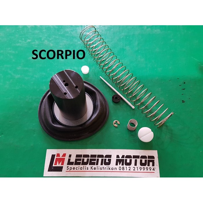 Karet Vakum Scorpio Vacum + Per dan Sol Diafragma Karburator Lokal