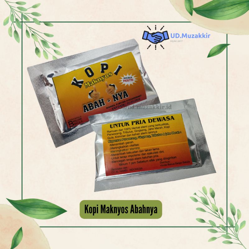 

Kopi Maknyos Abahnya | Kopi Bhinian | Bukan Sembarang Kopi | 20gr | Banjarmasin