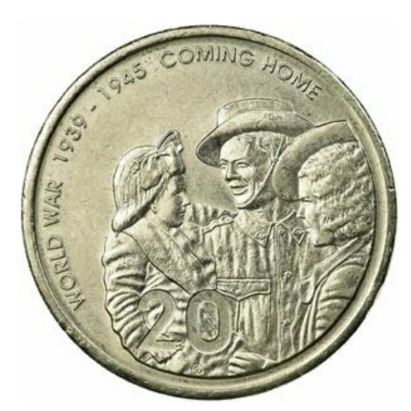 Coin Australia 20 Cent Comming home