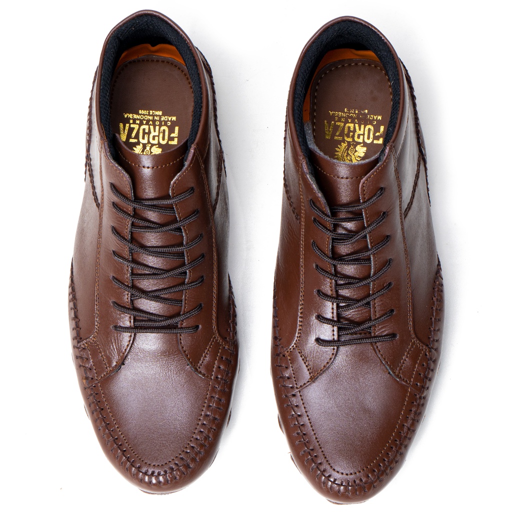 Sepatu Boots Casual Pria Dewasa Kulit Asli Original Model Tali Semi Formal Fordza BR2527