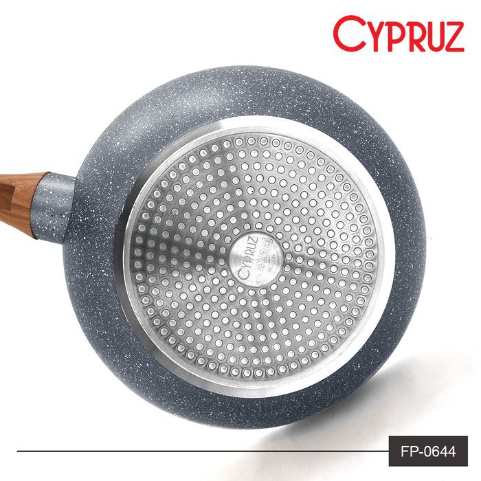 FP-0644 CYPRUZ FRY WOK 3mm INDUKSI MARBLE GRANIT 28CM ORIGINAL BELGIUM