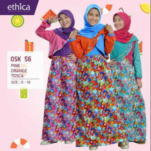 ETHICA OSK 56/gamis anak ethica/gamis anak murah/gamis anak adem/gamis anak syari