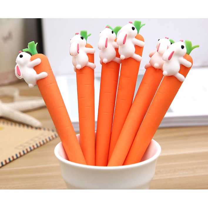 Bolpoin Bentuk WORTEL Sayur CARROT / Pulpen 0,38 mm Motif WORTEL CARROT Lucu / Ballpoint Wortel Imut