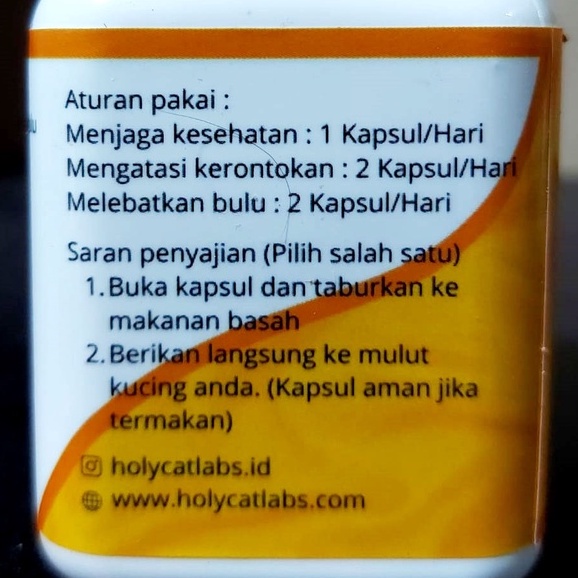 VITAMIN ROYAL CATS UNTUK KULIT &amp; BULU KUCING ATASI RONTOK PER TOPLES ISI 40