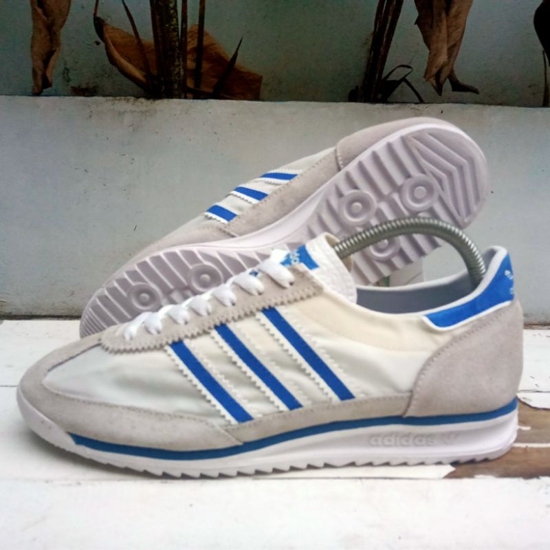 Sepatu klasik ADIDAS SL72 - WHITE BLUE (kondisi second 98% mulus) size 39