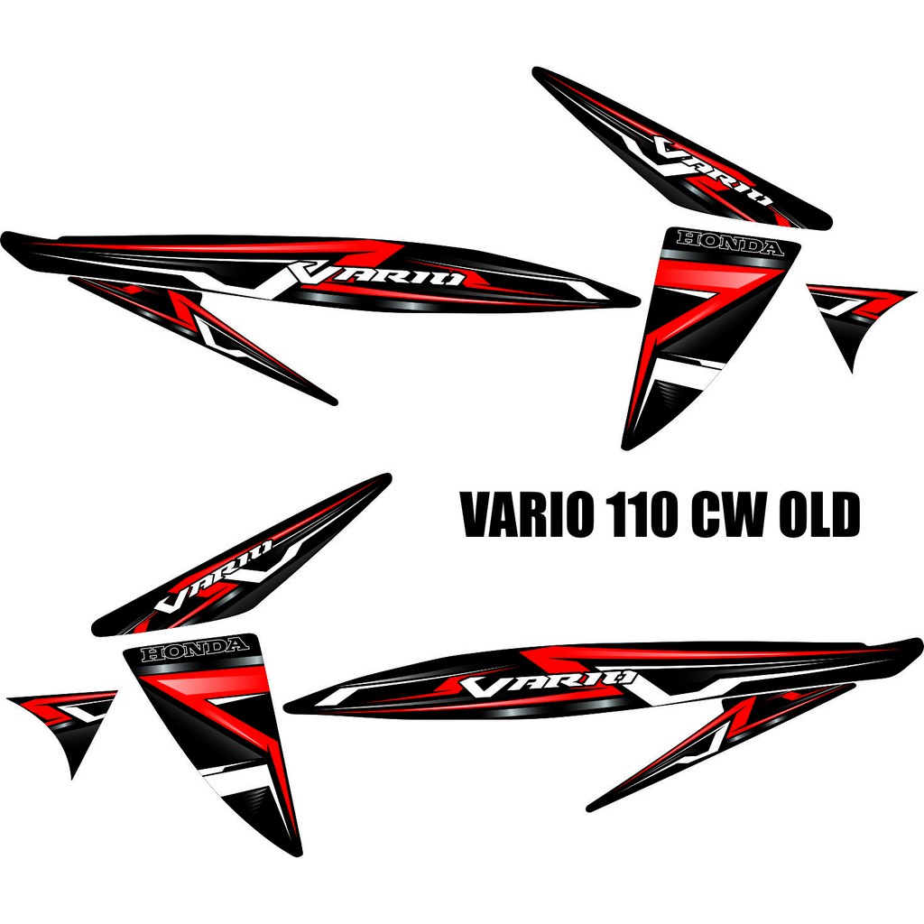 STRIPING ALL STIKER VARIASI VARIO 110 CW-VARIO KARBU MOTIP THAILOOK THAILAND STRIPING