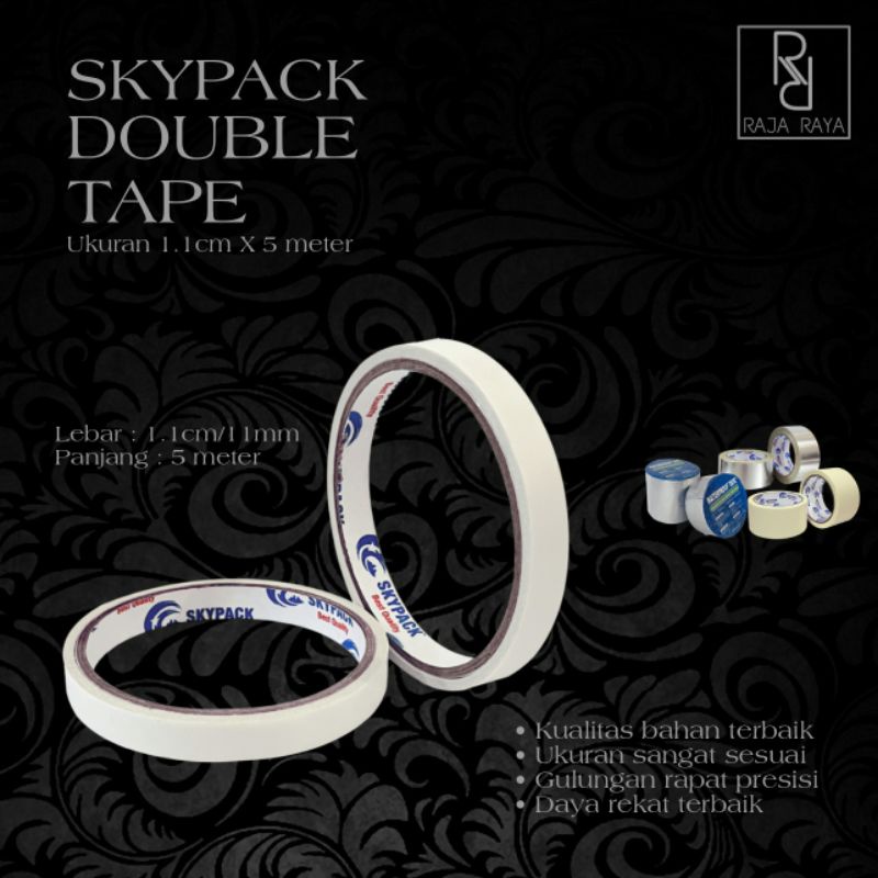 

[⚜️RR⚜️] DOUBLE TAPE 1.1cm X 5m/ isolasi double tape 11mm X 5m