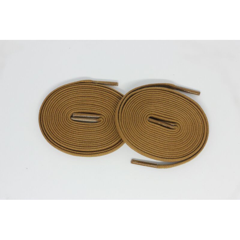 tali sepatu compass x oldblue brown flat lace waxy lebar 5mm panjang 110cm-150cm