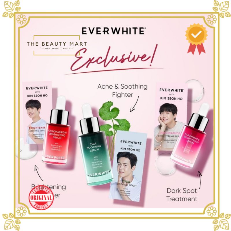 Everwhite KIM SEON HO Serum | Cica Soothing | Niacinamide | Brightening Serum [LIMITED]