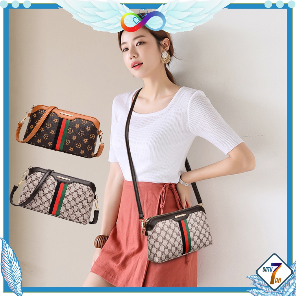 Satu7an T152 TAS SELEMPANG WANITA IMPORT TAS CLUTCH WANITA ELIT MODERN BERKELAS