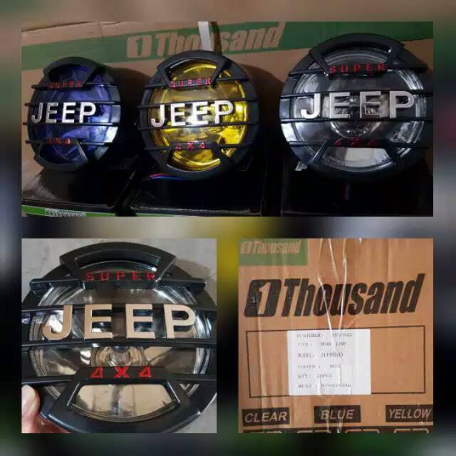 Reflektor jeep satuan H4 reflektor H4