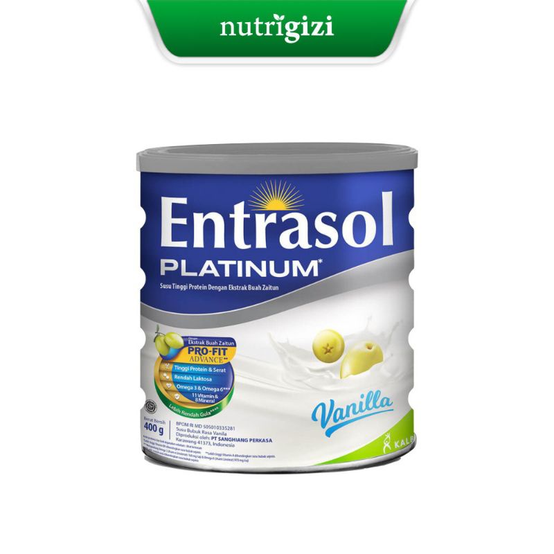 

Nutrigizi | Entrasol Senior Platinum 400 gram Susu Bergizi untuk Lansia Perawatan Penyembuhan